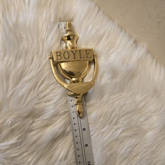 Boyle Gold Door Knocker - Picture 4 of 4